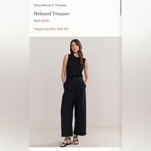 Jenni Kayne Relaxed Trouser in Navy size 2